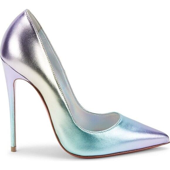 Christian Louboutin So Kate 120 Metallic Ombre pointed toe iridescent pumps 36.5 - Picture 2 of 10